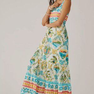 Farm Rio x Anthropologie Printed Maxi Dress || XSP (Petite) NWT